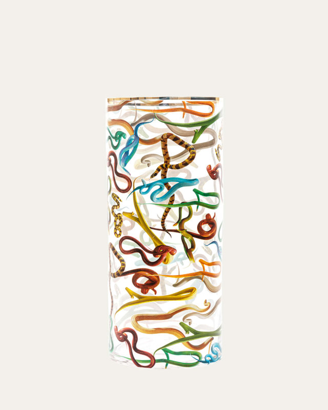 x Toiletpaper Snakes Large Cylindrical Vase, 20"